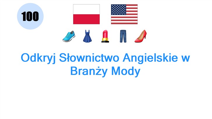 Odkryj Słownictwo Angielskie w Branży Mody